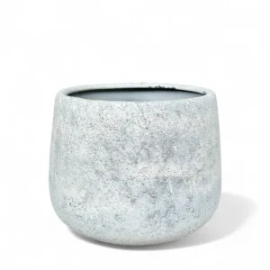 Modern Textured Round Ceramic Planter Large