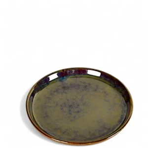 Mocha Glaze Ceramic Dinner Plate