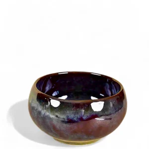 Midnight Aura Ceramic Bowl