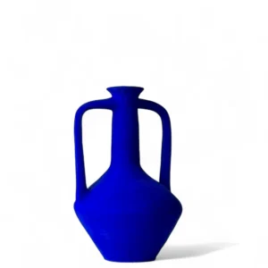 Azure Arc Flower Vase