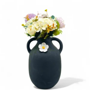 Midnight Bloom Flower Vase