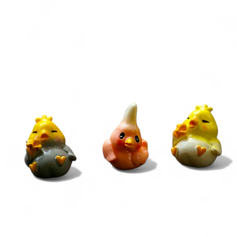 Mini Ceramic Bird Figurine Set
