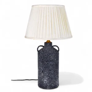 Obsidian Textured Ceramic Table Lamp