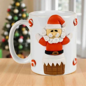 Christmas Gift Mugs Edition - Handcrafted Santa Claus Ceramic Mug
