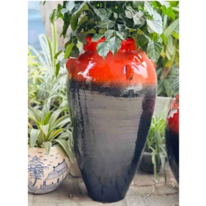Oversized Gradient Ceramic Planter for Garden & Home Décor