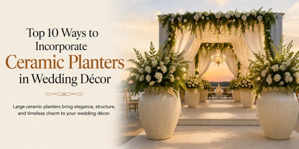 Top 10 Ways To Incorporate Ceramic Planters In Wedding Décor