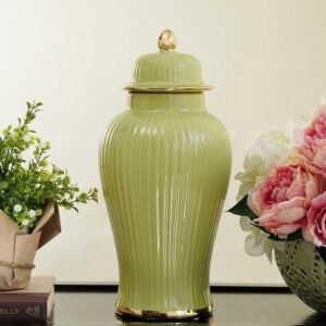 Verdant Luxe Ribbed Jar