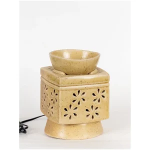 Golden Petal Ceramic Aroma Burner
