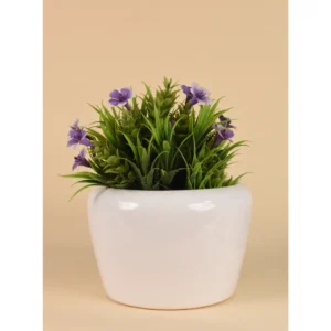 Minimal Curve White Planter