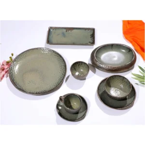 Moss Verde Reactive Glaze Dinnerware Collection