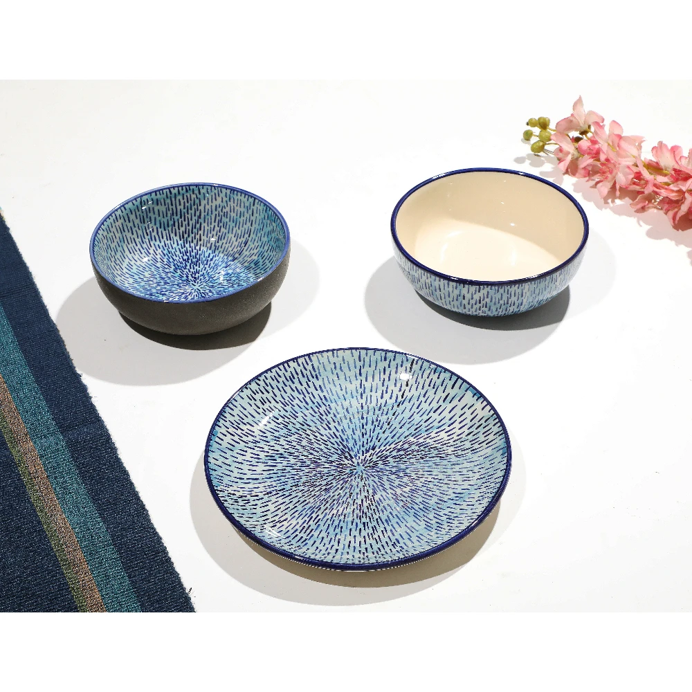Azure Ripple Serveware Set