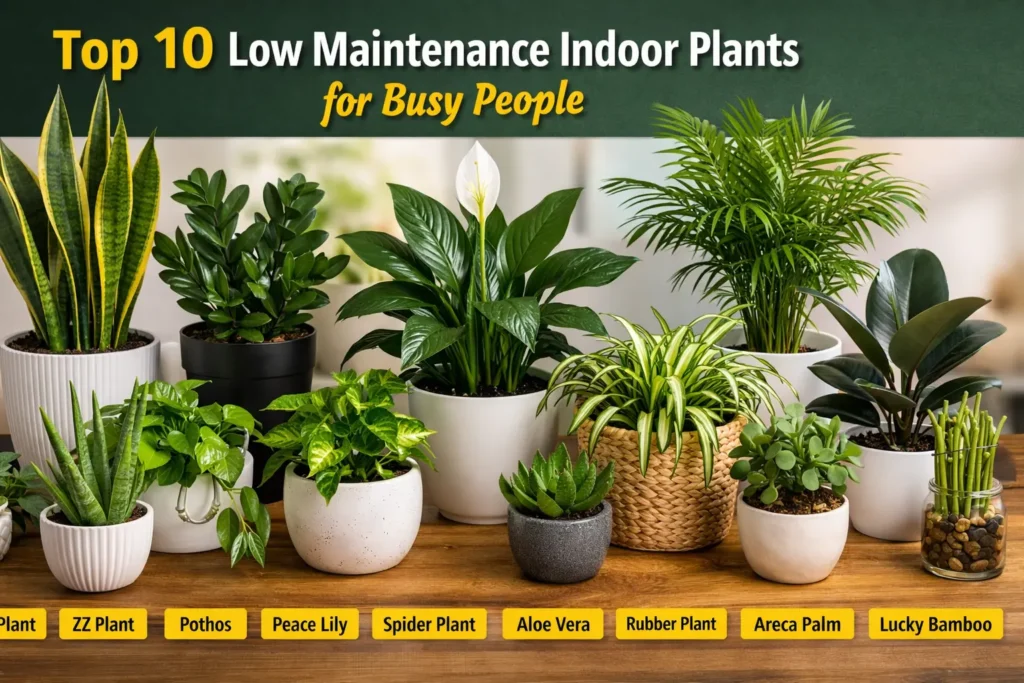 Best Low Maintenance Indoor Plants