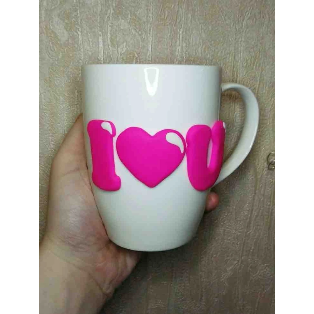 Blush Love Heart Ceramic Mug