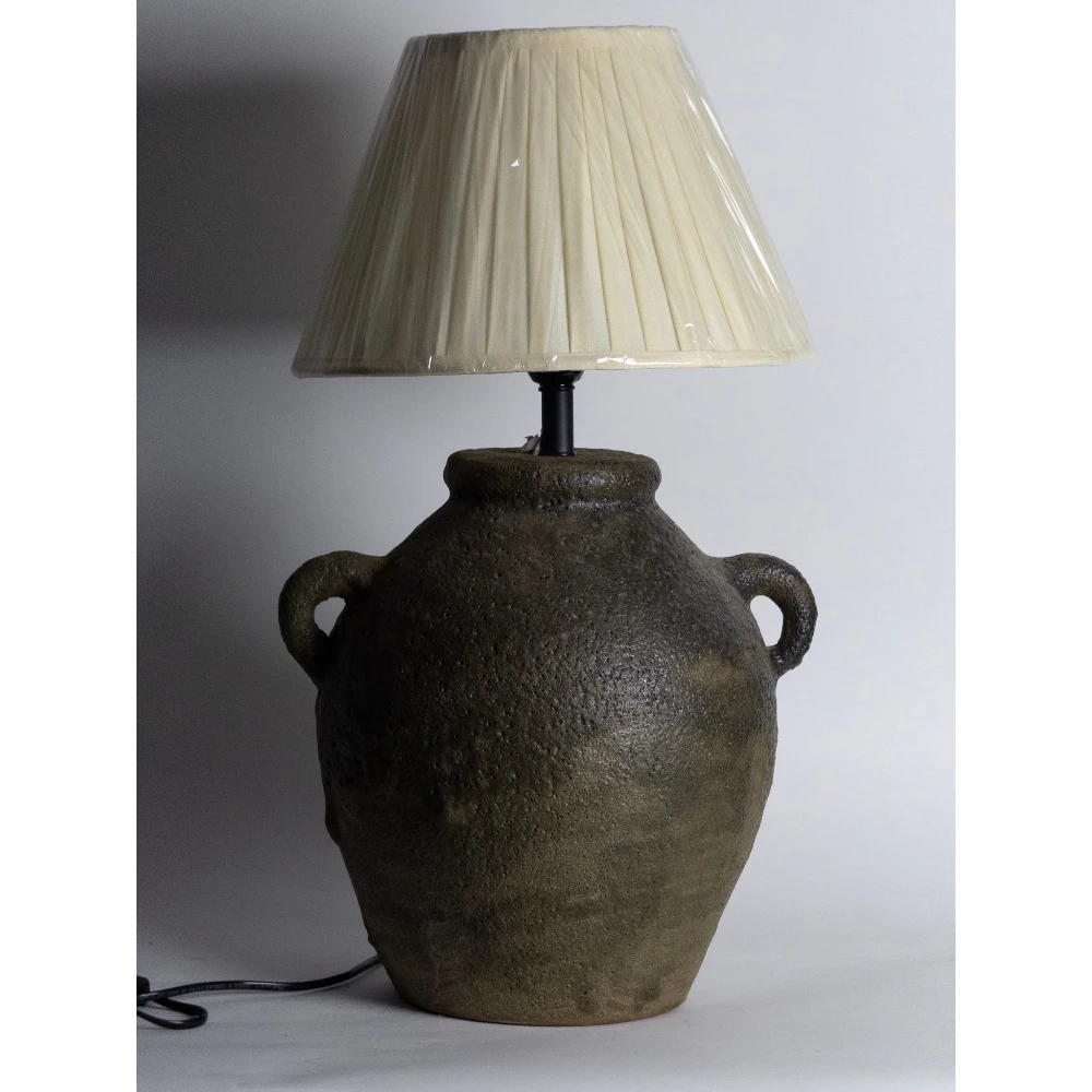 Rustic Amphora Glow Ceramic Lamp