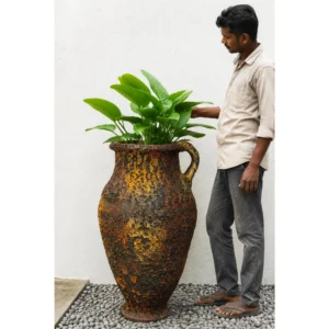 Molten Rust Amphora Planter