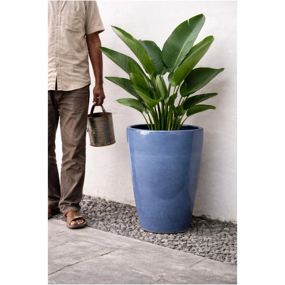 Linear Stone Texture Planter