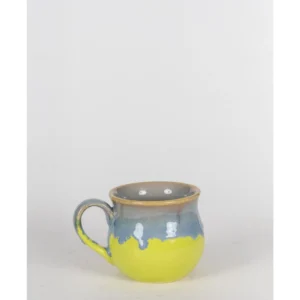 Lime Splash Glazed Ceramic Coffee Mug